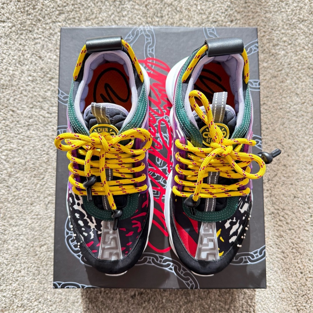 Versace Chain Reaction 2 Chainz Snow Leopard
US Women’s Size 8